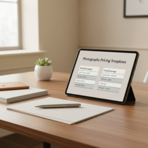 Photography Pricing Templates